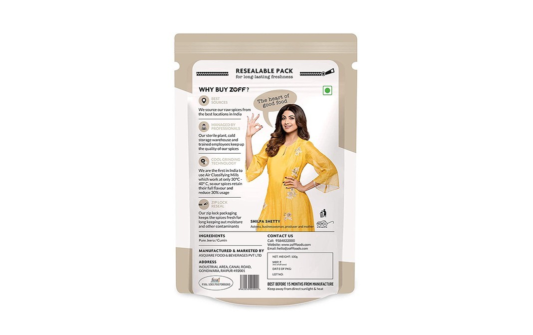 Zoff Jeera Powder    Pack  100 grams